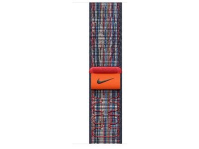 Geweven sportbandje van Nike (46 mm) Blauw/rood