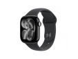 Apple Watch Series 11 GPS 42mm Jet Black Aluminium Case with Black Sport Band - M/L