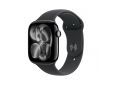 Apple Watch Series 11 GPS + Cellular 46mm Jet Black Aluminium Case with Black Sport Band - S/M