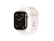 Apple Watch Series 11 GPS + Cellular 46mm Gold Titanium Case with Light Blush Sport Band - M/L