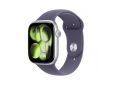 Apple Watch Series 11 GPS 46mm Silver Aluminium Case with Purple Fog Sport Band - S/M