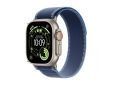Apple Watch Ultra 3 GPS + Cellular 49mm Natural Titanium Case with Blue/Bright Blue Trail Loop - S/M