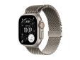Apple Watch Ultra 3 GPS + Cellular 49mm Natural Titanium Case with Natural Titanium Milanese Loop - Medium