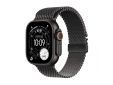 Apple Watch Ultra 3 GPS + Cellular 49mm Black Titanium Case with Black Titanium Milanese Loop - Small