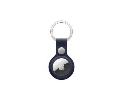 airtag finewoven key ring navy