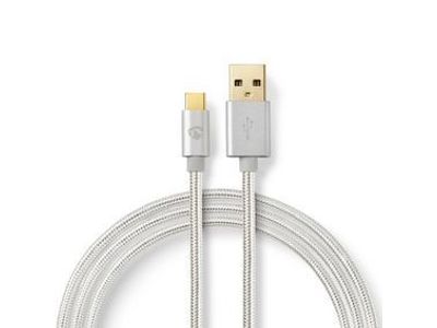 Kabel USB 2.0 , 3 m aluminium
