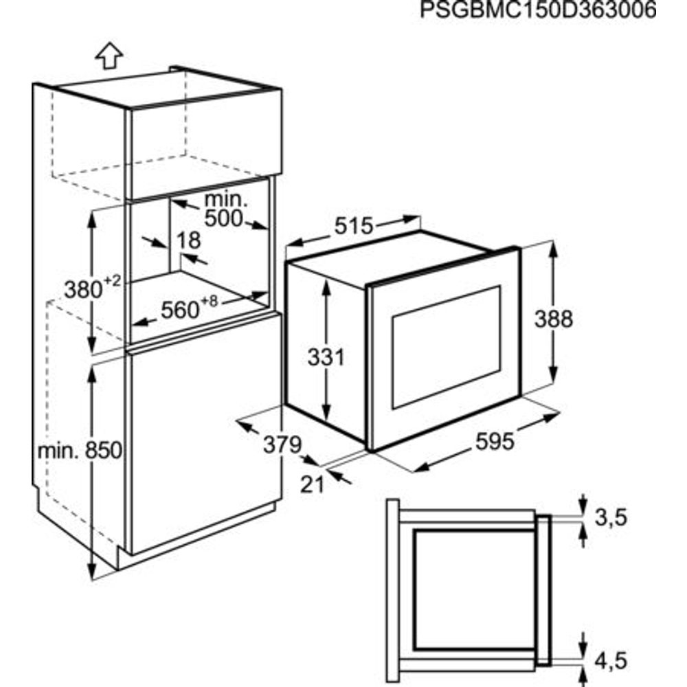 AEG Microgolfoven inbouw MSB2547D-M