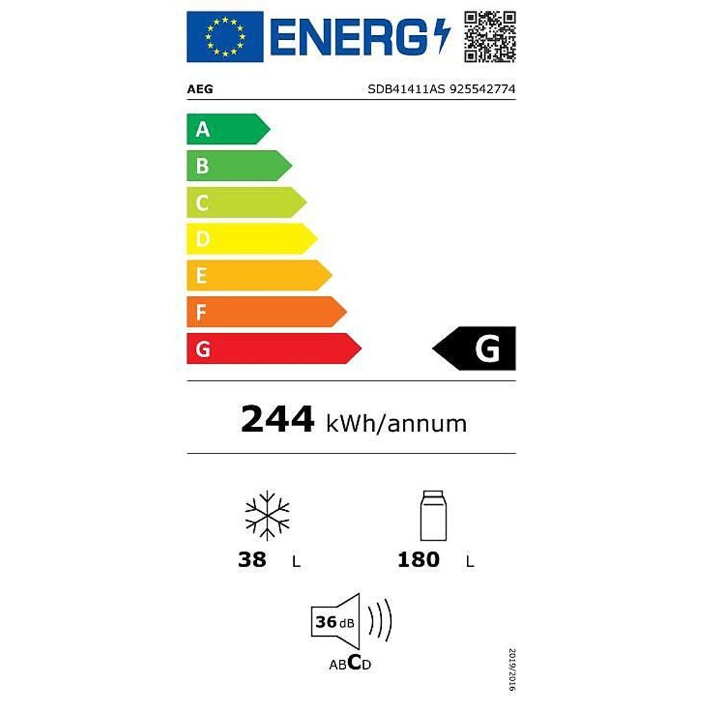 AEG Koelkast inbouw SDB41411AS