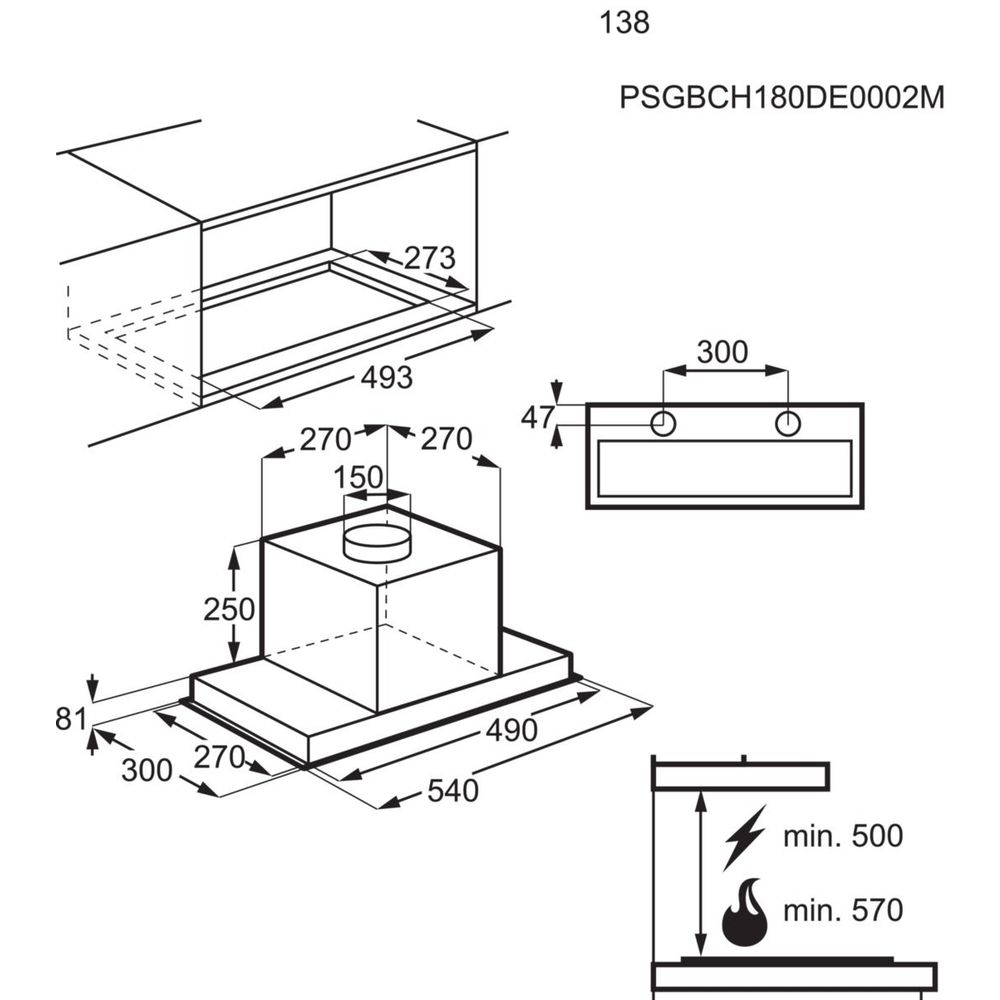 AEG Dampkap DGE5661HM