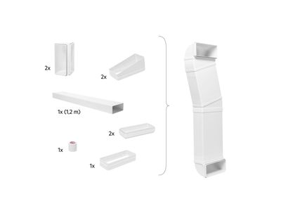 M2CKCF01 Half piping kit - Extractor Hob - ComboHob accessoire