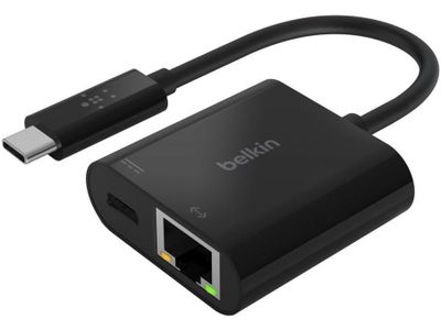 USB-C/Ethernet- en oplaadadapter