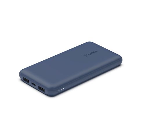 BOOSTCHARGETM 3-poorts 10.000mAh-powerbank + USB-A/USB-C-kabel Blue  Belkin