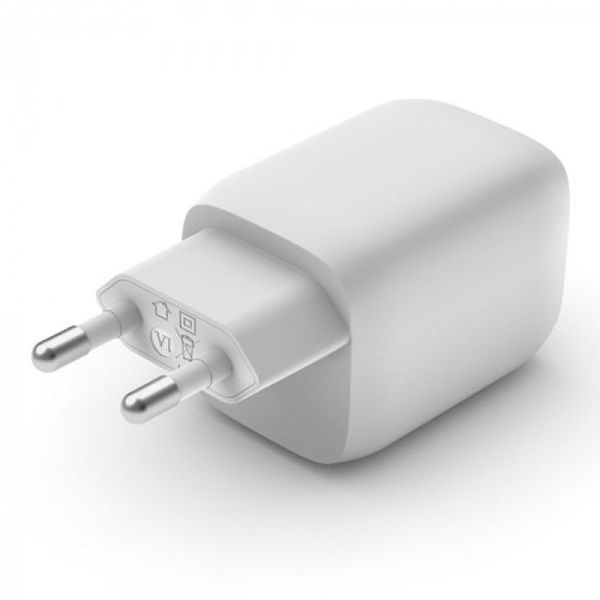 Belkin BOOSTCHARGE PRO 2-poorts USB-C® GaN-wandlader met PPS (65 W) WCH013vfWH