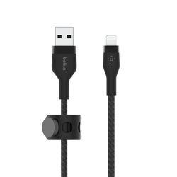 Belkin BoostCharge Pro Flex USB-A-kabel met Lightning-connector 3m zwart 