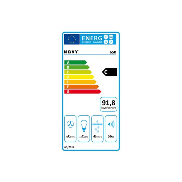 650 Hotte télescopique 60 cm en acier inoxydable 