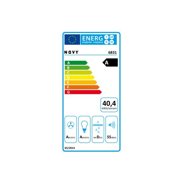 Novy 6831 Pureline 90 cm wit met motor en led