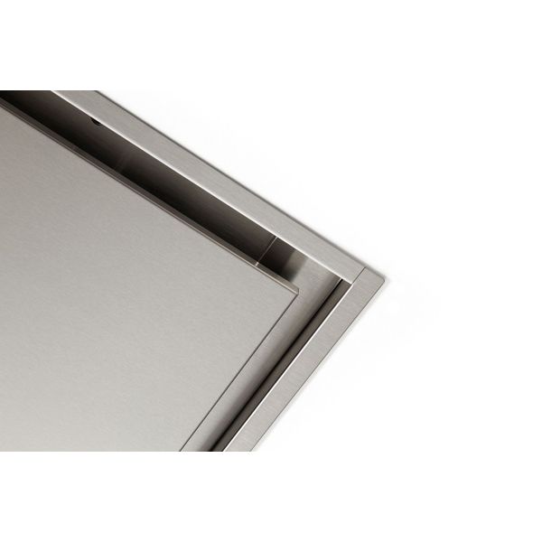 Novy 6840 Pureline 120 cm inox met motor en led