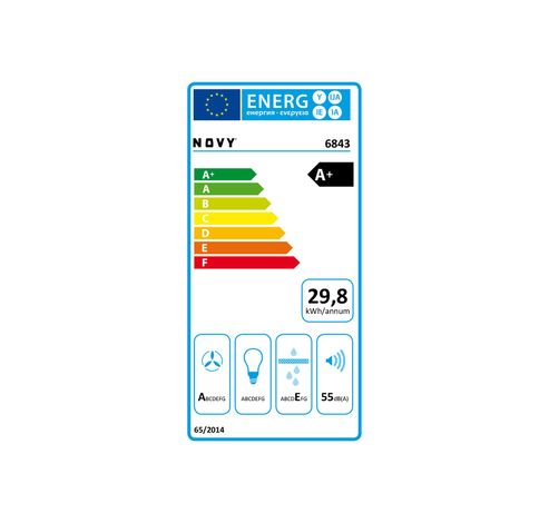 6843 Pureline 120 cm inox met motor excl. led  Novy