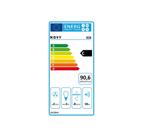 828 Unité encastrable 54,6 cm en acier inoxydable  Novy