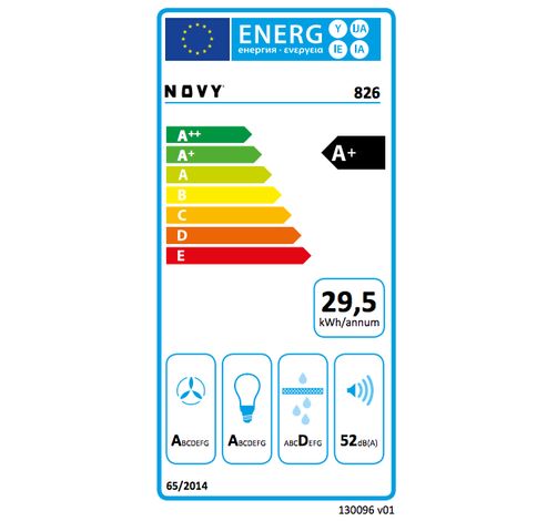 826 Mini Pureline 86 cm zwart  Novy