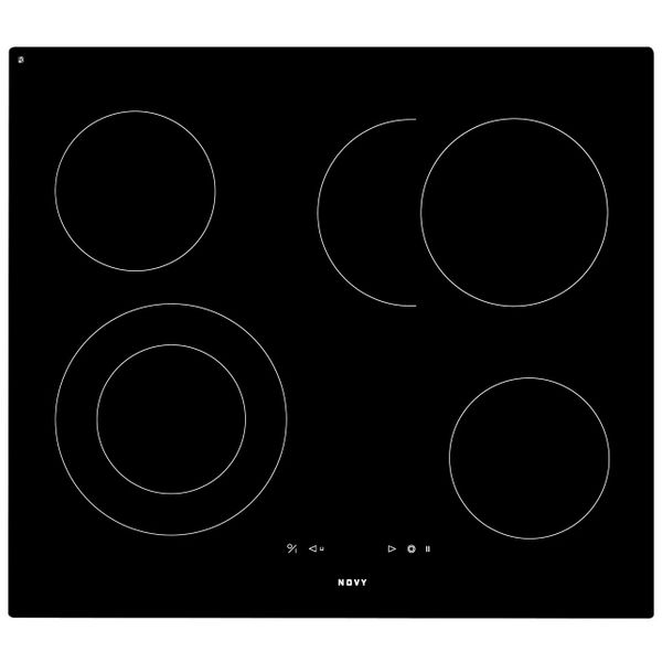 1102 Vitrokeramische kookplaat 59 cm 4 zones Novy