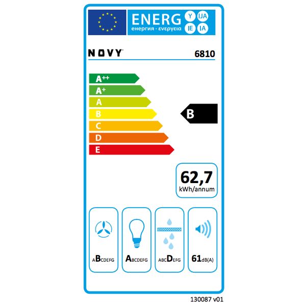 6810 Pureline Compact 90 cm inox Led 