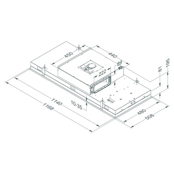 6821 Pureline Compact 120 cm wit led 