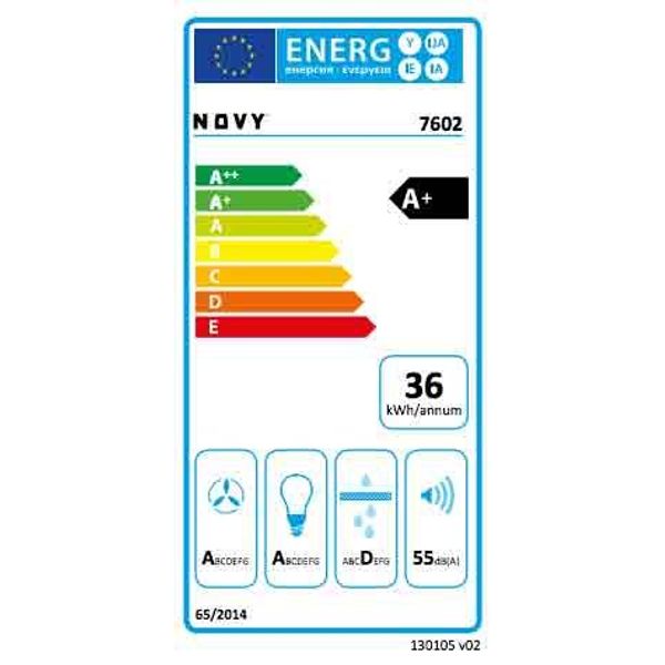 7602 Wandkap Flatline 90 cm zwart Novy