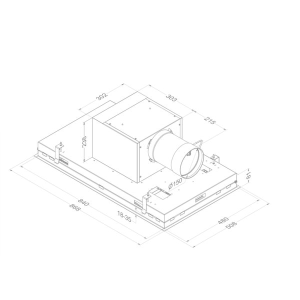 6931 Pureline Pro 90 cm white 