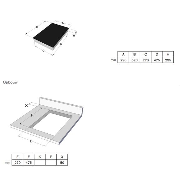 3711 Inbouw friteuse 