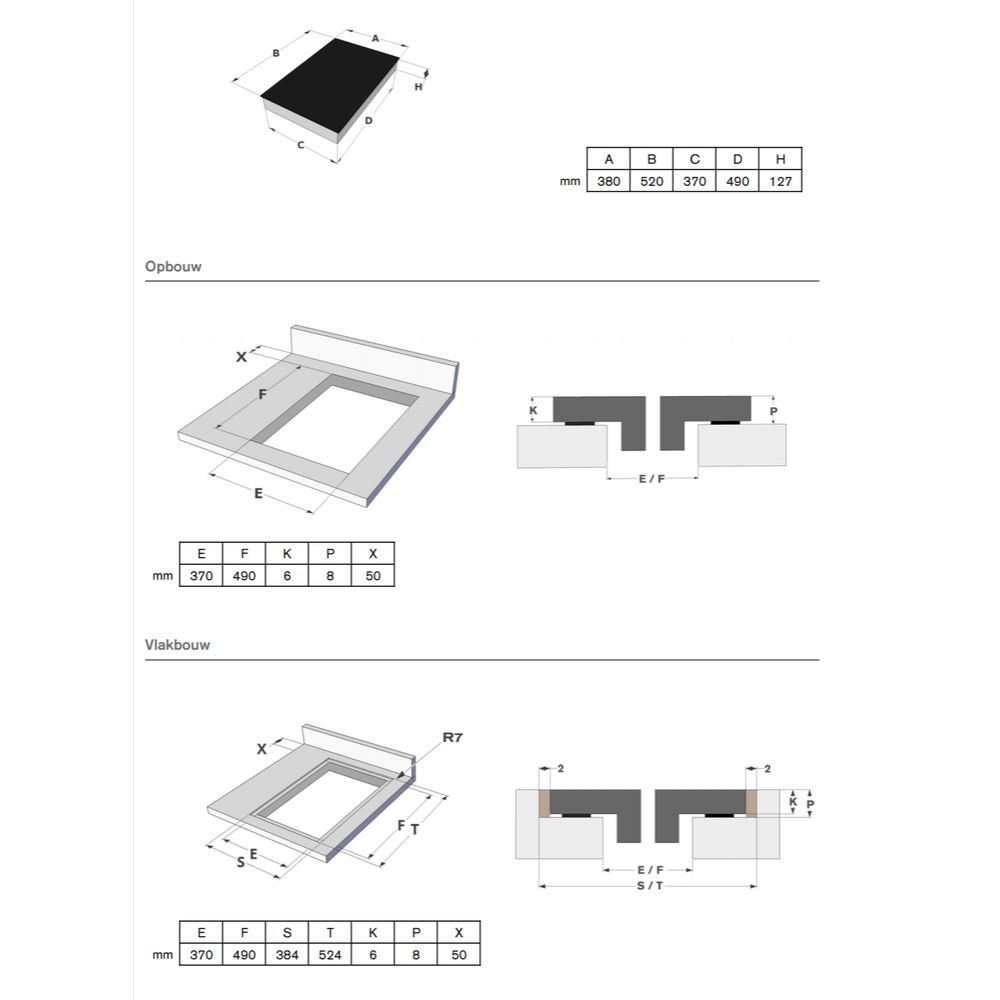 Novy Domino kookplaat 3773 Domino inductie wok