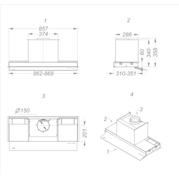 8741 Fusion Pro white 90 cm Novy