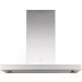 7600 Wandkap Flatline 90 cm inox Novy