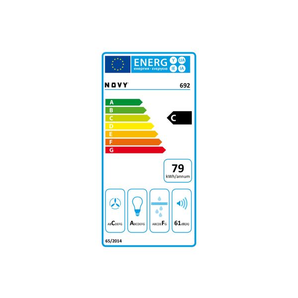 692 Hotte télescopique 90 cm double bouton moteur 