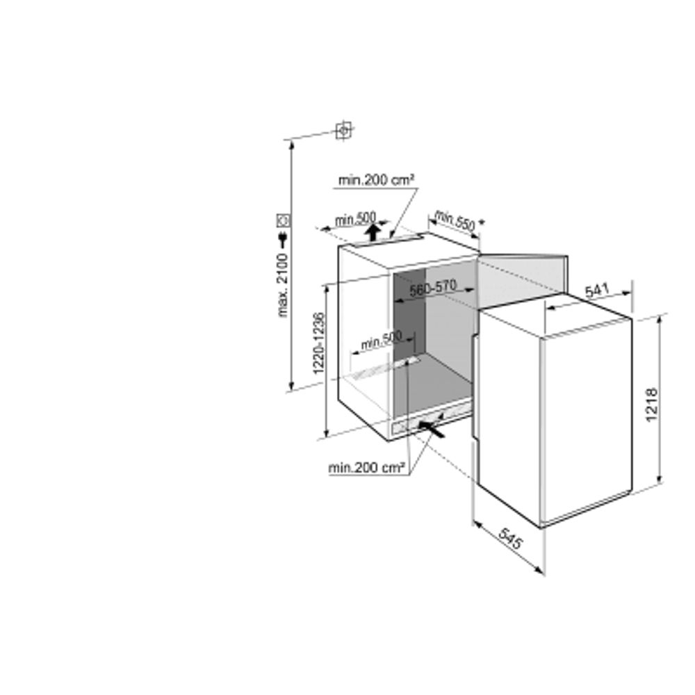 Liebherr Koelkast inbouw IRSe 4101-20