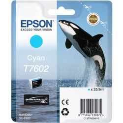 Epson T7602 cyaan 