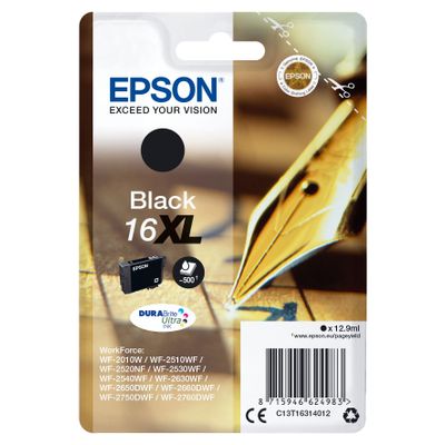 Singlepack Black 16XL DURABrite Ultra Ink  Epson