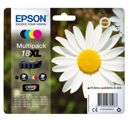 18XL Black + 3-color High Cap  Epson