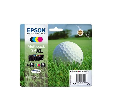 Multipack 4 couleurs 34XL DURABrite Ink Ultra CMJN (X)  Epson