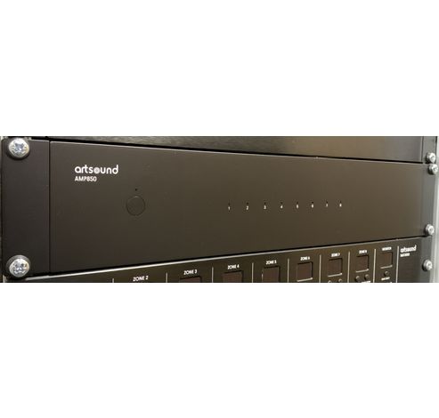 AMP850 multikanaalsversterker 8x50W zwart  ArtSound