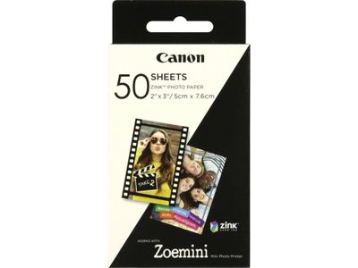 50 vel ZINK fotopapier (5x7,6cm)