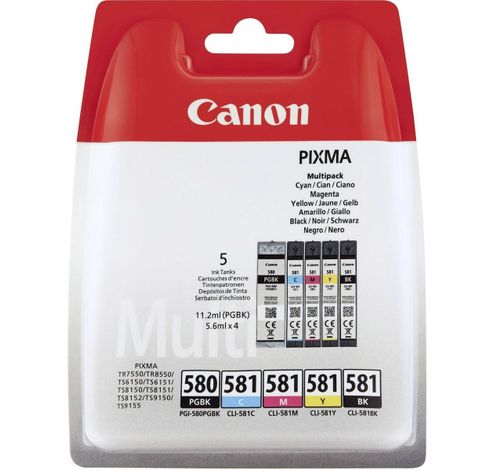 PGI-580/CLI-581 BK/CMYK  Canon