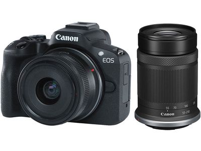 EOS R50 Black + RF-S 18-45 IS STM + RF-S 55-210mm f...
