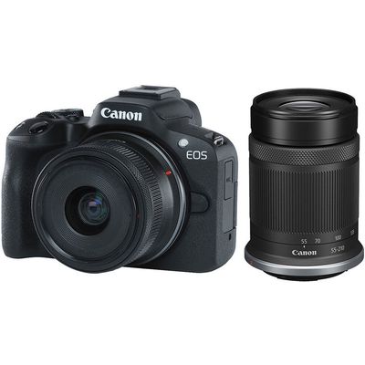 EOS R50 Black + RF-S 18-45 IS STM + RF-S 55-210mm f... Canon