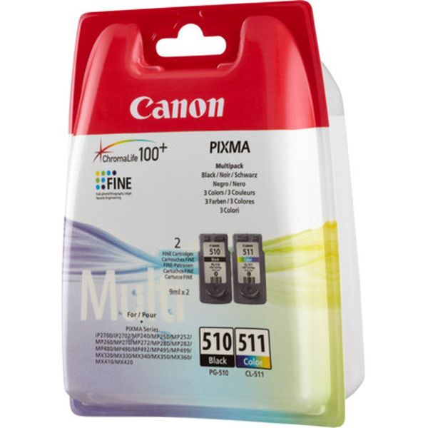 Canon PG-510/CL-511 Ink Cartridge Black And Colour Standard