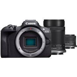 Canon EOS R100 Black + RF-S 18-45mm IS STM + RF-S 55-210m... 