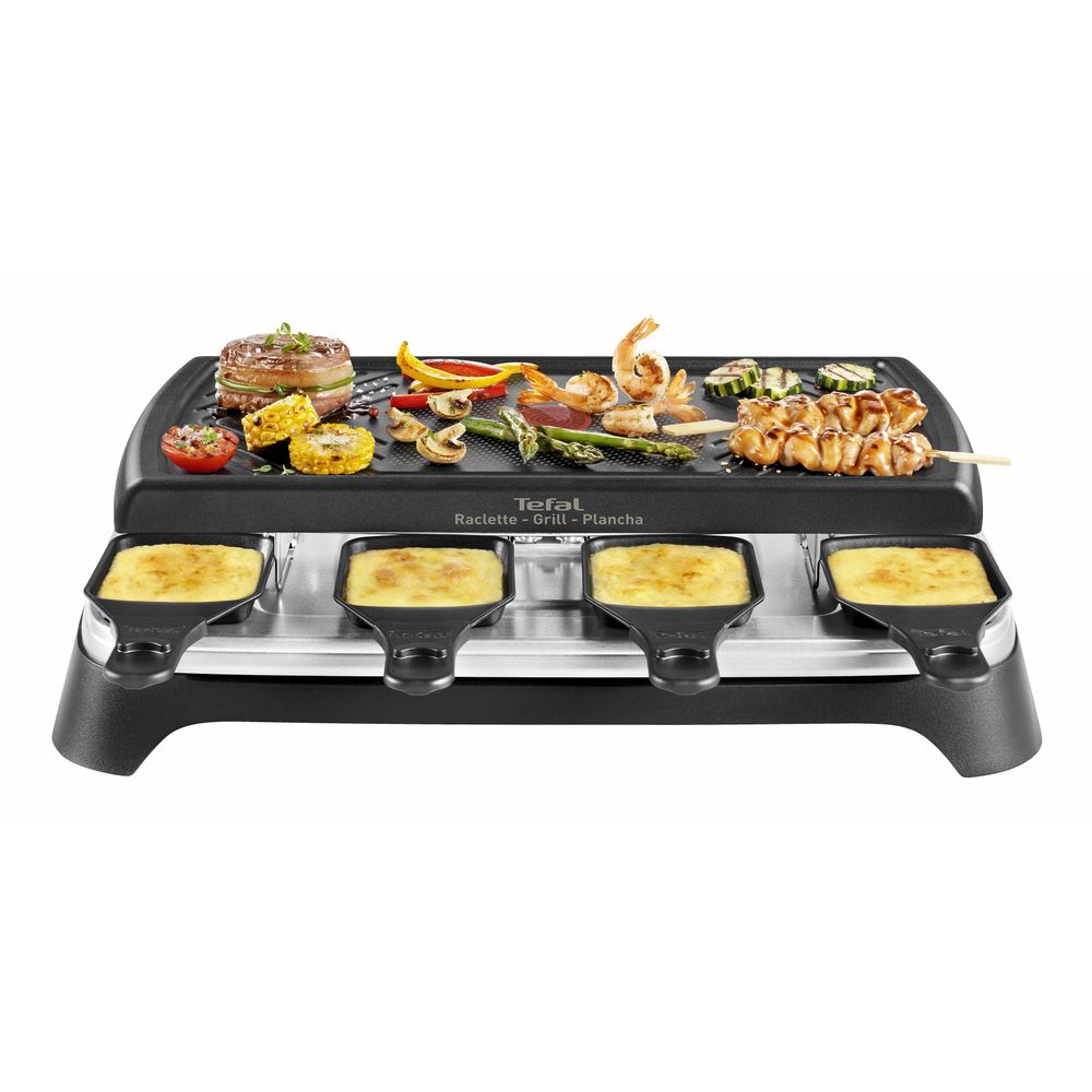 Tefal Fun Cooking RE459812 raclette inox design