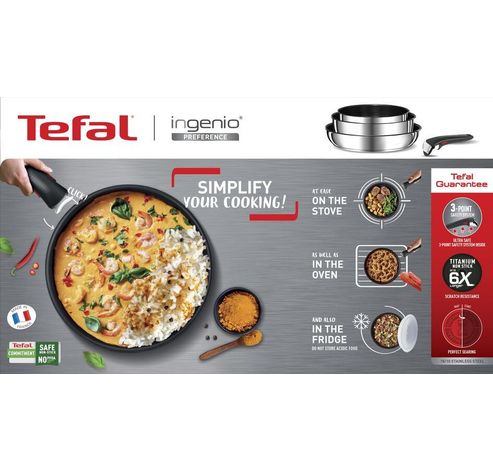 L8982904 INGENIO PREFERENCE Casserole 18 cm non revêtue / 2,1L TEFAL  Tefal