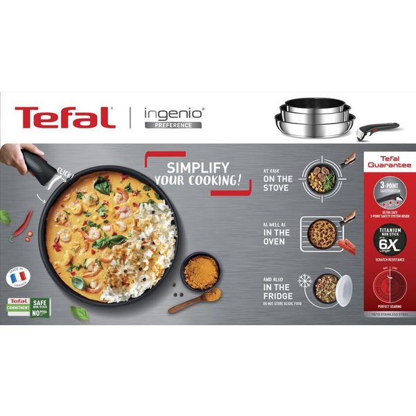 Tefal Ingenio Preference Steelpan 18 cm L8982904