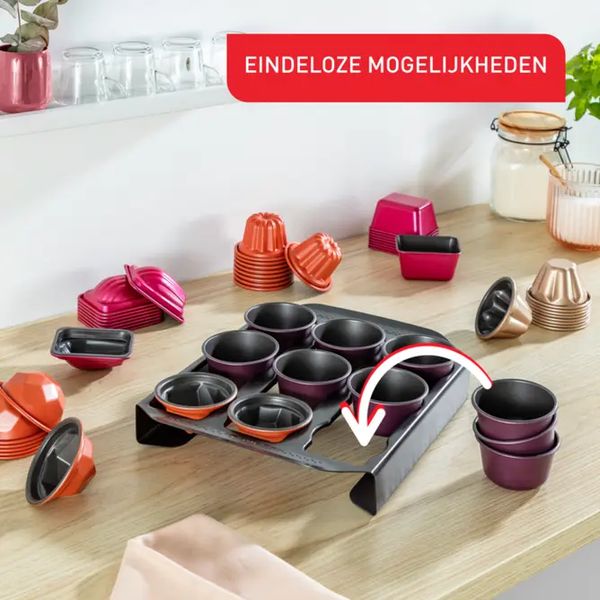 Tefal J3089304 Creabake Set van 3 briochevormen - Cake Factory